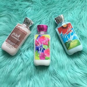 Bath and Body Works lotion bundle.